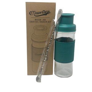 Masontops Mason Jar Cocktail Shaker Kit - Winter Fit Fab Fun.  New In Box